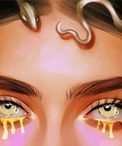 Girl With Tears Of Gold Paint By Numbers