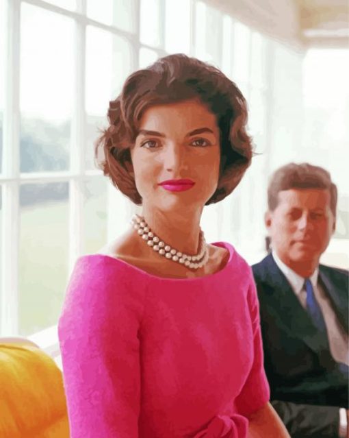 Gorgeous Jacqueline Kennedy Onassis paint by numbers