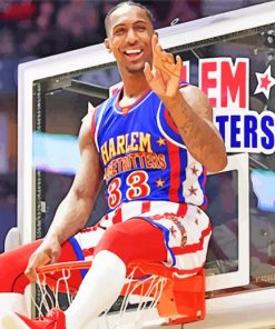 Harlem Globetrotters Player paint by numbers