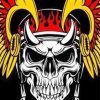 Hells Angels Skull paint by numbers