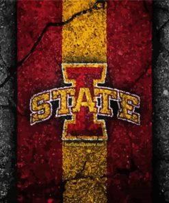 Iowa State Cyclones Basketball Logo paint by numbers