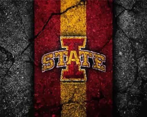 Iowa State Cyclones Basketball Logo paint by numbers