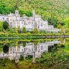 Kylemore Abbey Water Reflection paint by numbers