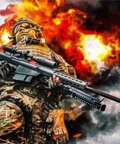 Military Special Forces paint by numbers