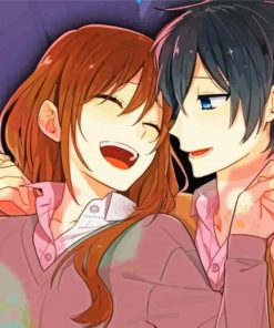 Miyamura And Hori From Horimiya paint by numbers