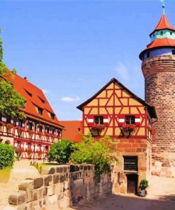 Nuremberg Castle paint by numbers