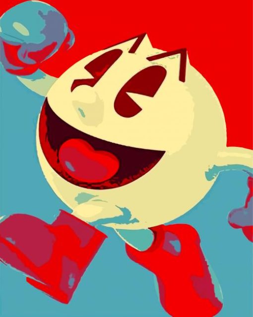 Pacman Illustration paint by numbers