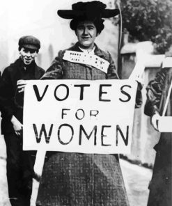 Retro votes For Women paint by numbers