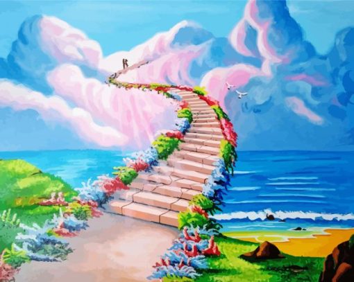 Romantic Stairway To Heaven paint by numbers