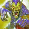 Scary Green Goblin Art paint by numbers