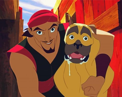 Sinbad And Spike paint by numbers