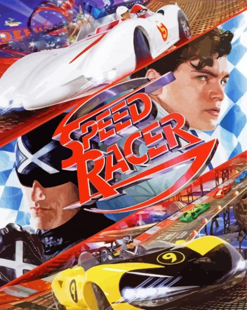 Speed Racer Movie Poster paint by numbers