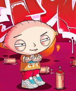 Street Boy Stewie Griffin paint by numbers