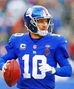 The American Football Player Eli Manning paint by numbers