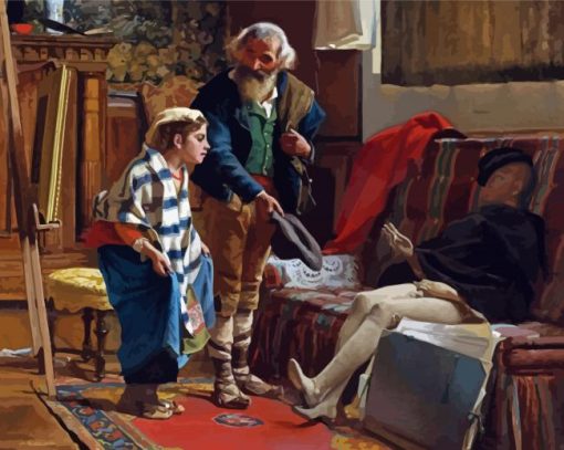 The Artist Studio By Eduard Charlemont paint by numbers