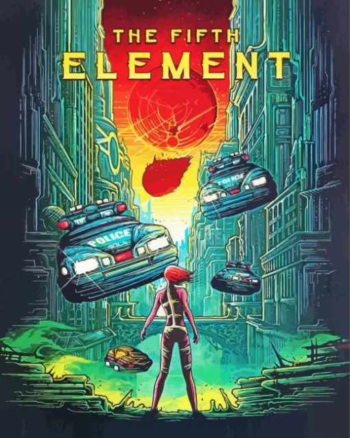 The fifth Element Poster Art paint by numbers