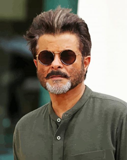 The Indian Actor Anil Kapoor paint by numbers