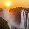 Victoria Falls Zimbabwe Sunset Landscape paint by numbers