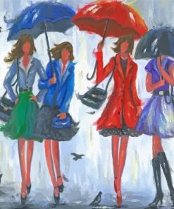 4 Chic Women Together Paint By Numbers