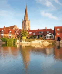 Abingdon Buildings Paint By Numbers