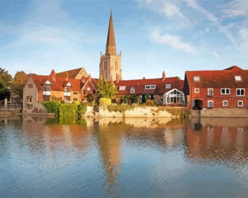 Abingdon Buildings Paint By Numbers