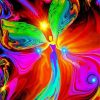 Abstract Colorful Angel Paint By Numbers