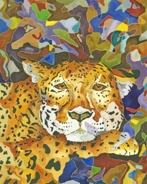 Abstract Leopard Paint By Numbers