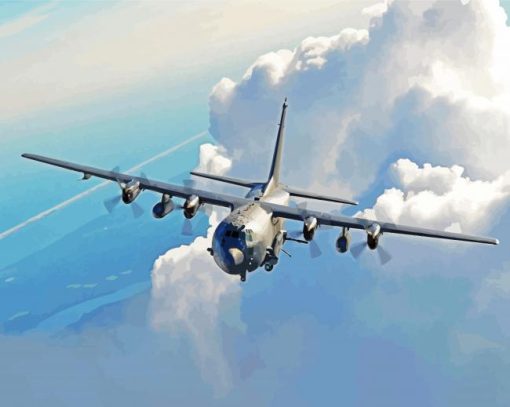 Ac 130 Airplane Paint By Numbers