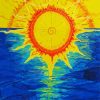 Aesthetic Abstract Sun Art Paint By Numbers