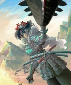 Aesthetic Samurai Woman Paint By Numbers