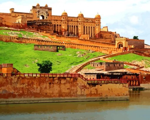 Amber Palace Rajasthan Paint By Numbers