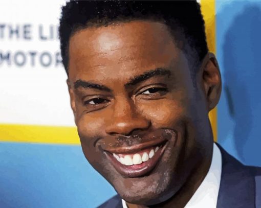 American Stand Up Comedian Chris Rock Paint By Numbers