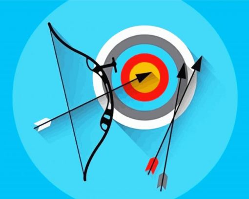 Archery Sport Illustration Paint By Numbers