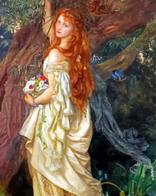 Arthur Hughes Ofelia Pre Raphaelites Paint By Numbers