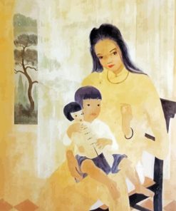 Asian Woman And Child Paint By Numbers