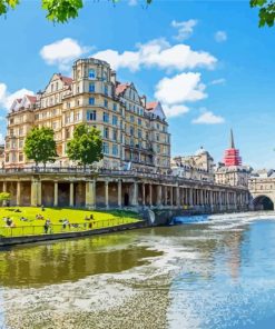 Bath City Buildings In England Paint By Numbers