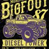 Bigfoot Truck Poster Paint By Numbers