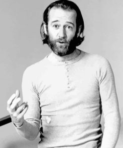 Black And White George Carlin Paint By Numbers