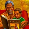 Black Grandfather And Grandson Paint By Numbers