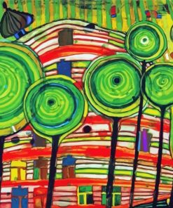 Blobs Grow In Beloved Gardens By Hundertwasser Paint By Numbers