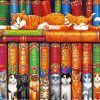 Cats With Books Paint By Numbers