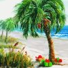 Christmas Palm Tree Art Paint By Numbers