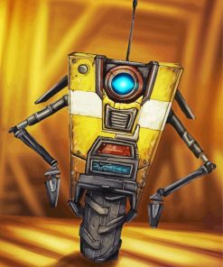 Claptrap Borderlands Video Game Paint By Numbers