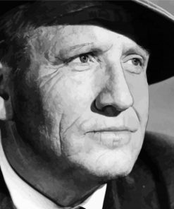 Close Up Black And White Spencer Tracy Paint By Numbers