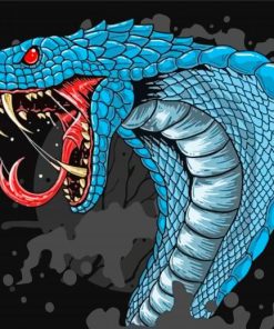 Cobra Illustration Paint By Numbers