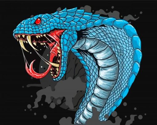 Cobra Illustration Paint By Numbers