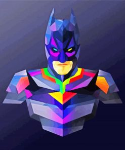 Colorful Batman Paint By Numbers