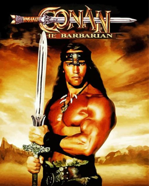 Conan The Barbarian Poster Paint By Numbers