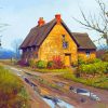 Countryside Stone Cottage Paint By Numbers