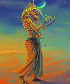 Egyptian God Thoth Paint By Numbers